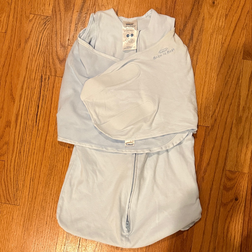 Halo Light Blue Baby Swaddle